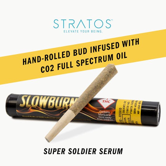 Stratos - Slow Burn Full-Spectrum Infused Indica Pre-roll Super Soldier Serum - 1