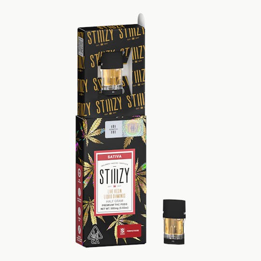 STIIIZY - Vape Cartridge - PURPLE HAZE .5G Live Resin Liquid Diamonds Pod - STIIIZY - 1