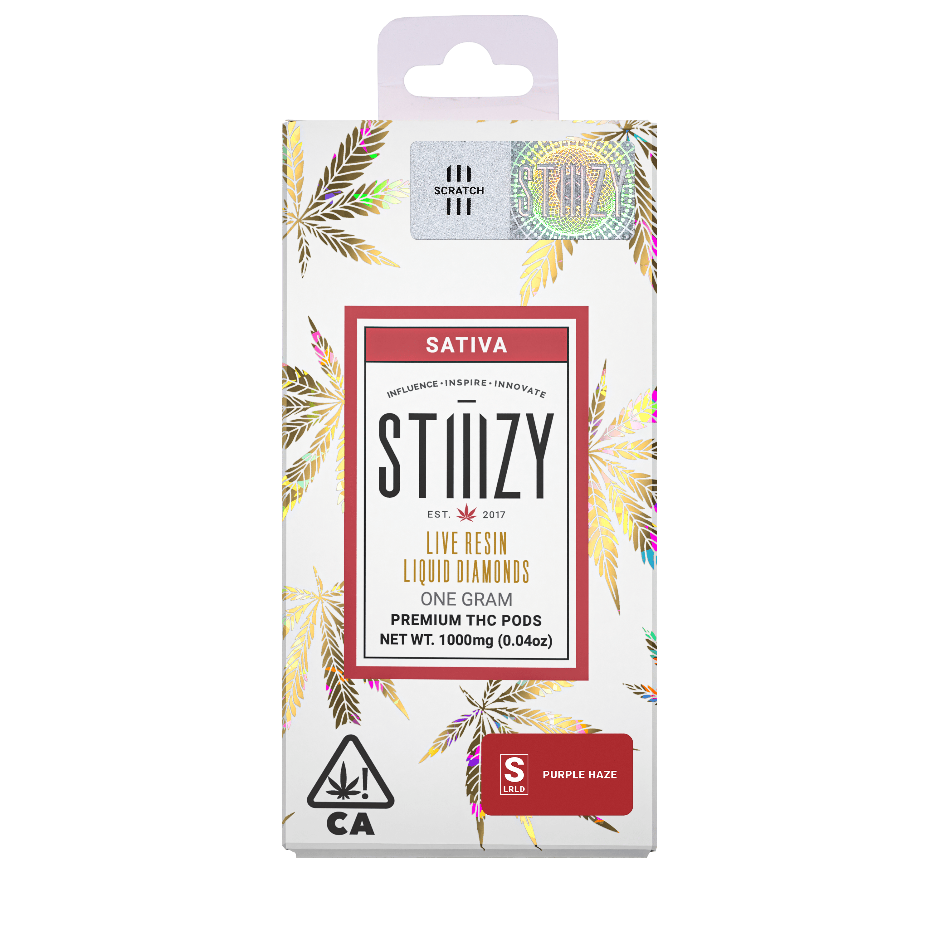 STIIIZY - Vape Cartridge - PURPLE HAZE 1G Live Resin Liquid Diamonds Pod - STIIIZY - 1