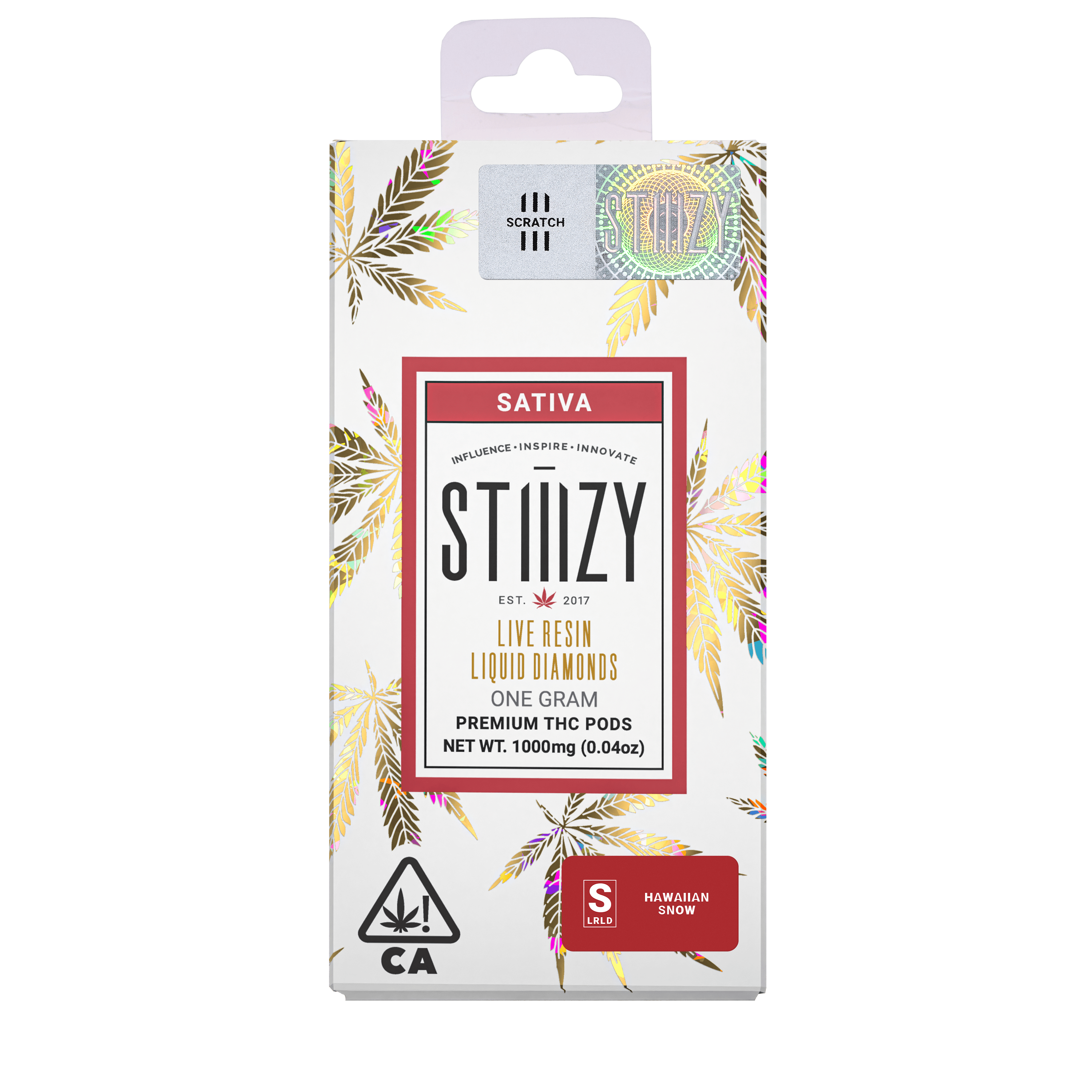 STIIIZY - Vape Cartridge - HAWAIIAN SNOW 1G Live Resin Liquid Diamonds Pod - STIIIZY - 1