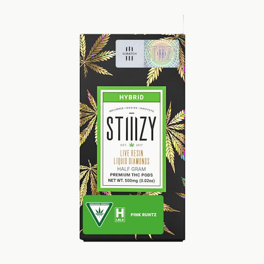 STIIIZY - Vape Cartridge - PINK RUNTZ .5G Live Resin Liquid Diamonds Pod - STIIIZY - 1