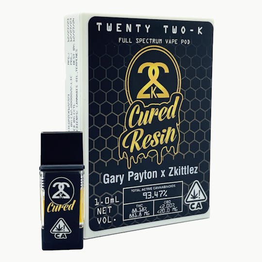 Twenty Two K / 22k - 22K - Cured Resin - Gary Payton x Zkittlez - 1.0ml POD - 1