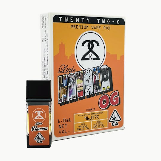 Twenty Two K / 22k - 22K - Little Havana OG - 1.0ml POD - 1