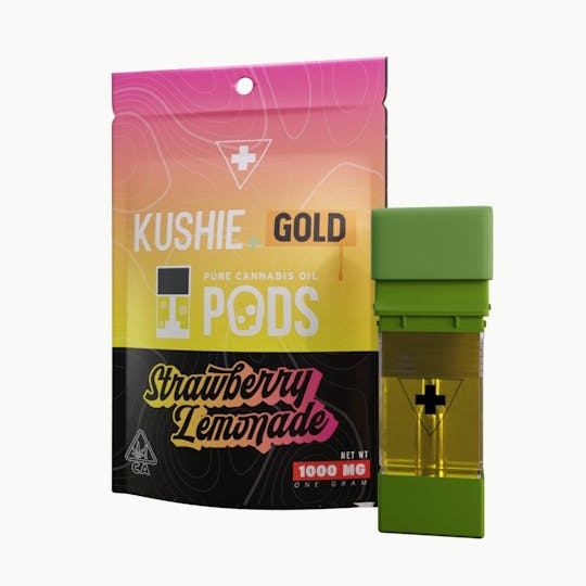 Kushie Brand - Strawberry Lemonade (Sativa) - Kushie+ Gold 1G Pod - 1