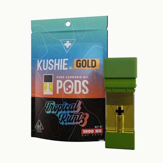 Kushie Brand - Tropical Runtz (Indica) - Kushie+ Gold 1G Pod - 1