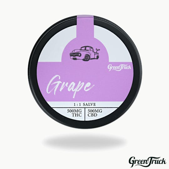 Green Truck - 1:1 RSO/CBD Salve - Grape (500 MG RSO/ 500 MG CBD) - 1