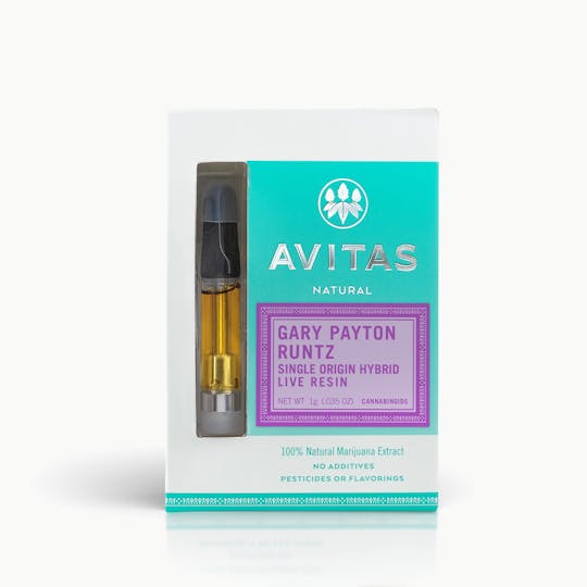 Avitas - Gary Payton Runtz Live Resin Cartridge 1g - 1