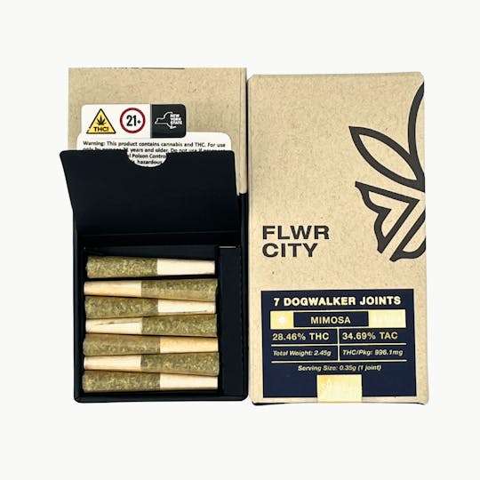 FLWR CITY COLLECTIVE - Mimosa - 7pk Dogwalker Joints (2.45g) - 1