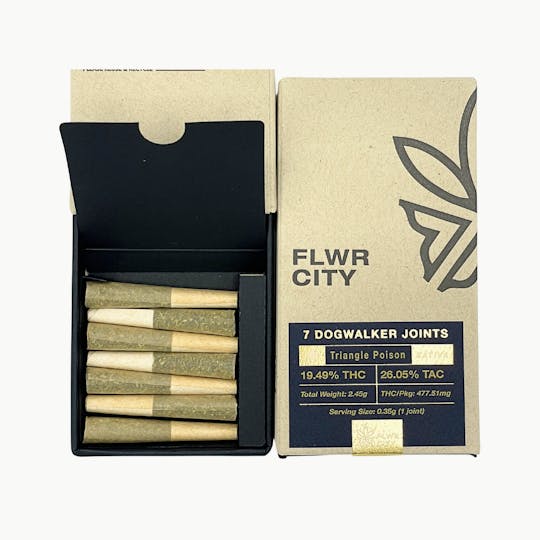FLWR CITY COLLECTIVE - Triangle Poison - 7pk Dogwalker Joints (2.45g) - 1