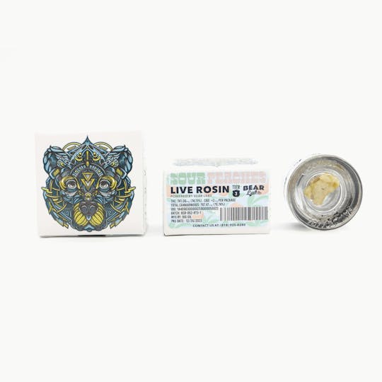 Bear Labs - Sour Peaches T3 Live Rosin - 1g - 1