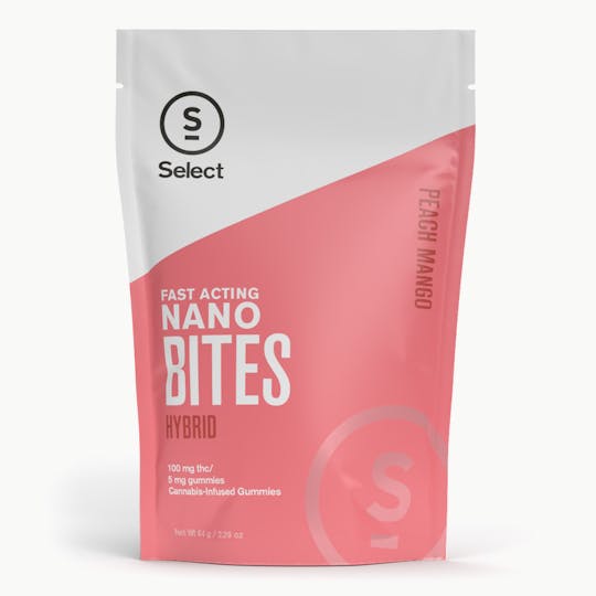 Select - Peach Mango Nano Bites 20pk (100mg) | Hybrid - 1