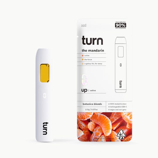 turn - 2.0g AIO | the mandarin | botanica blends | up | - 1
