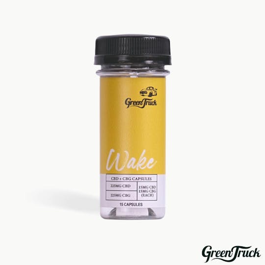 Green Truck - Wake Capsules (15 MG CBD + 15MG CBG) - 15 Count - 1