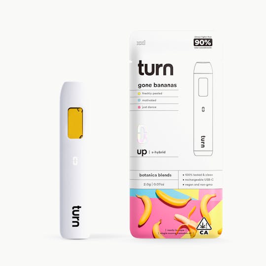 turn - 2.0g AIO | gone bananas | botanica blends | up | - 1