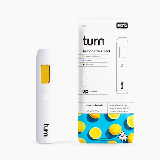 turn - 2.0g AIO | lemonade stand | botanica blends | up | - 1