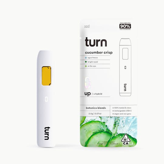 turn - 2.0g AIO | cucumber crisp | botanica blends | up | - 1