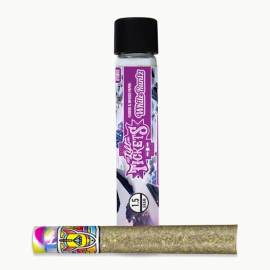 Lift Tickets - Infused Glass Tip Pre-Roll: White Runtz 1.5g Joint - 1
