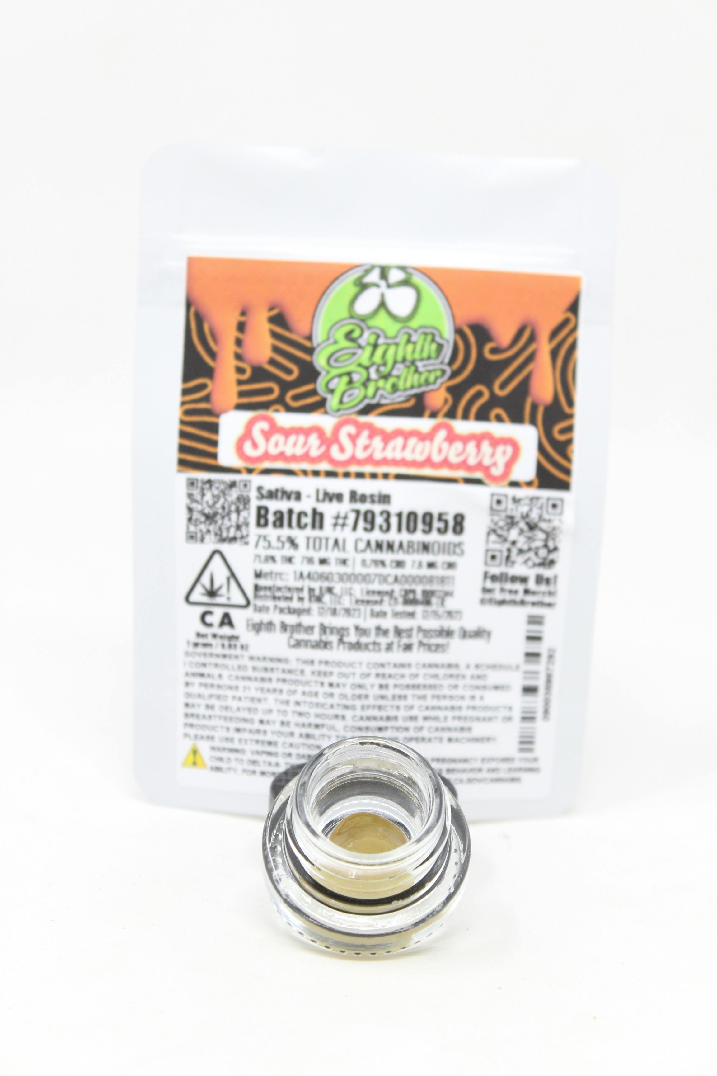 Eighth Brother - Sour Strawberry Live Rosin (1g) - 1