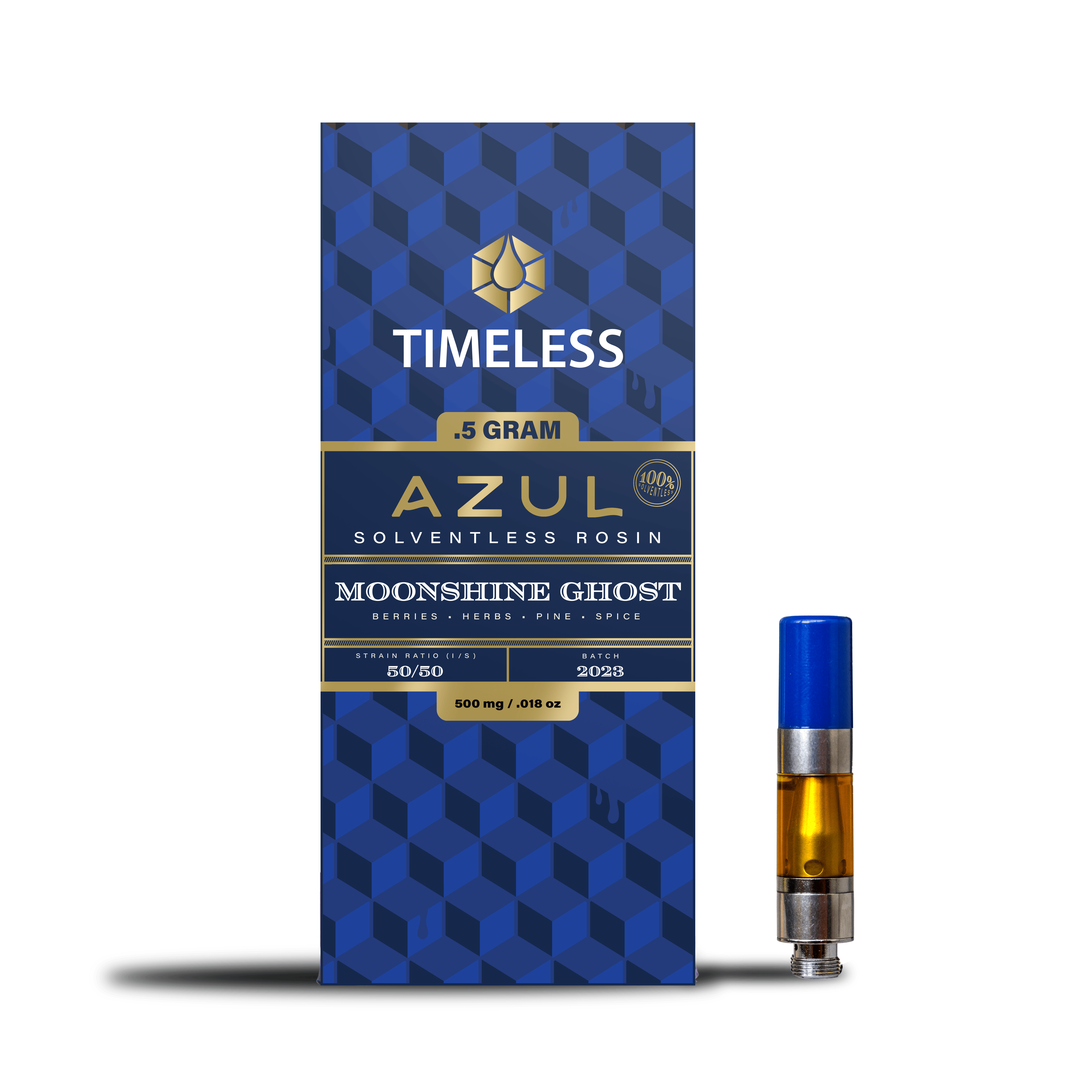 Timeless Vapes - Moonshine Ghost | AZUL Live Rosin Cartridge | 0.5g - 1