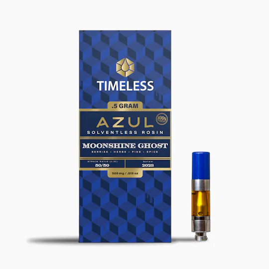Timeless Vapes - Moonshine Ghost | AZUL Live Rosin Cartridge | 0.5g - 1