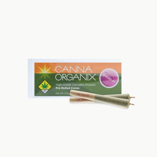 Canna Organix - Gelato 41 | Pre Roll Pack | 1g (.5g ea) - 1