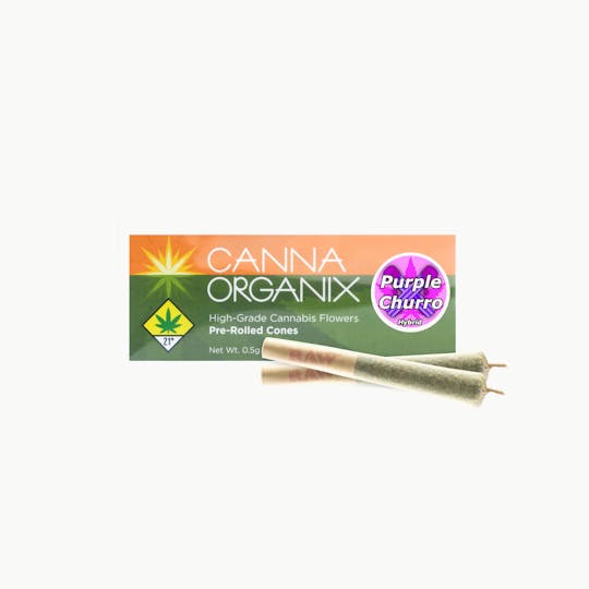 Canna Organix - Purple Churro | Pre Roll Pack | 1g (.5g ea) - 1