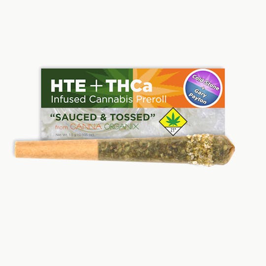 Canna Organix - Coldstone x Gary Payton | Sauced n Tossed | Infused Pre Roll | 1g - 1