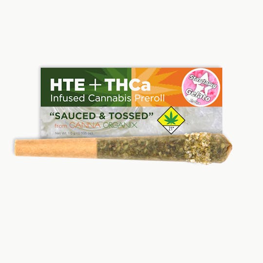 Canna Organix - Stardawg Gelato | Sauced n Tossed | Infused Pre Roll | 1g - 1