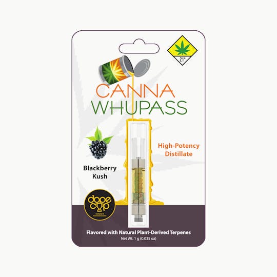 Canna Organix - Blackberry Kush | Canna Whupass | Vape Cartridge | 1g - 1