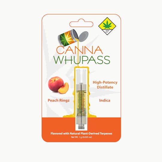Canna Organix - Peach Ringz | Canna Whupass | Vape Cartridge | 1g - 1
