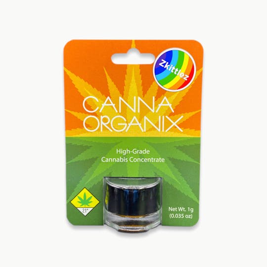 Canna Organix - Zkittlez | Custard and Terp Crystals | Live Resin Concentrate | 1g - 1