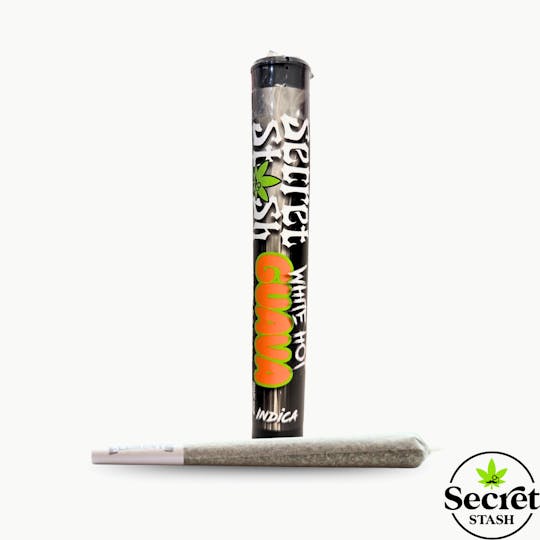 Secret Stash - Secret Stash | Full Bud Pre Roll | White Hot Guava | 1.2g - 1