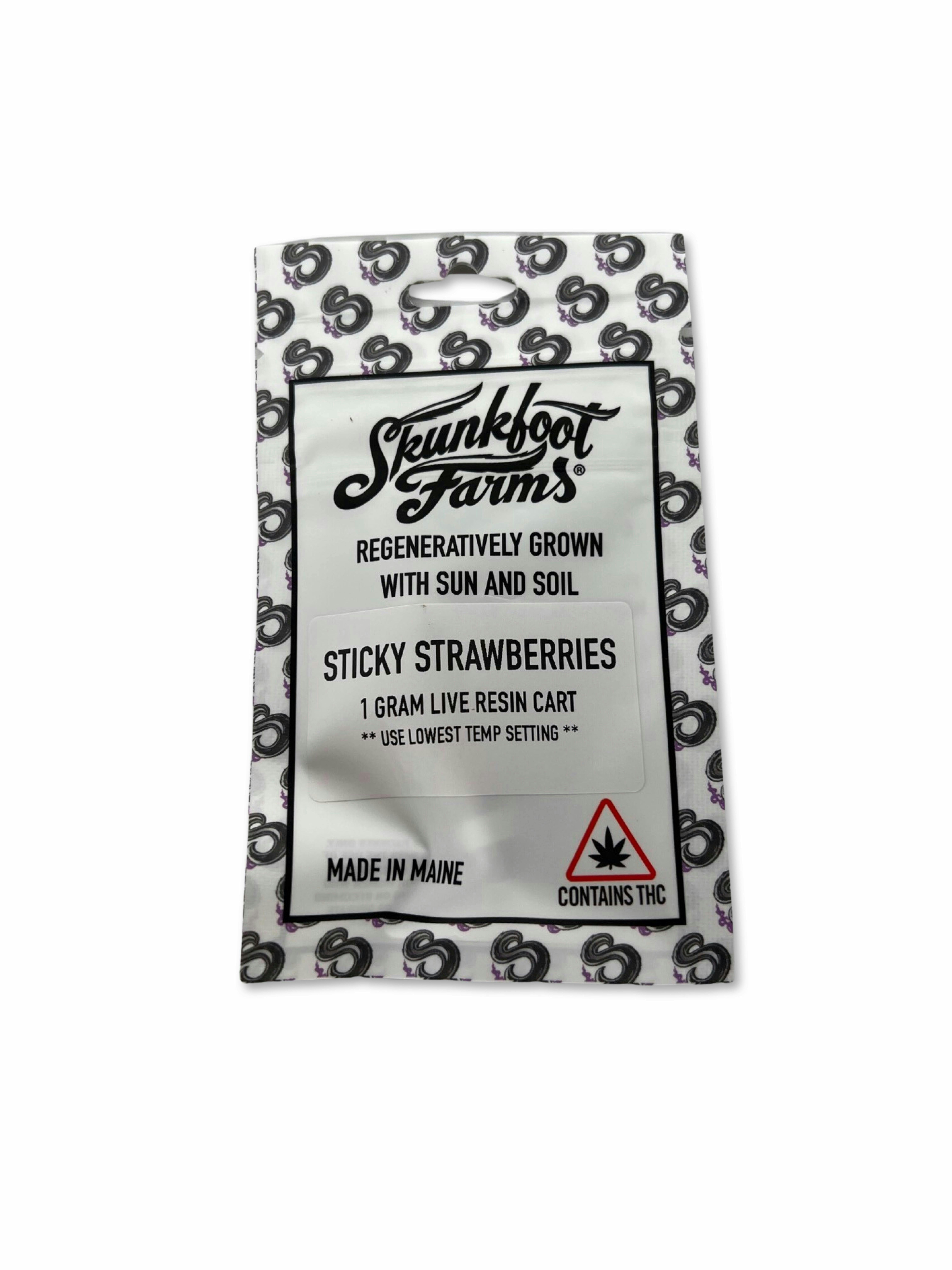 Indico - Sticky Strawberries 1g Live Resin Cart - Skunkfoot Farms - 1