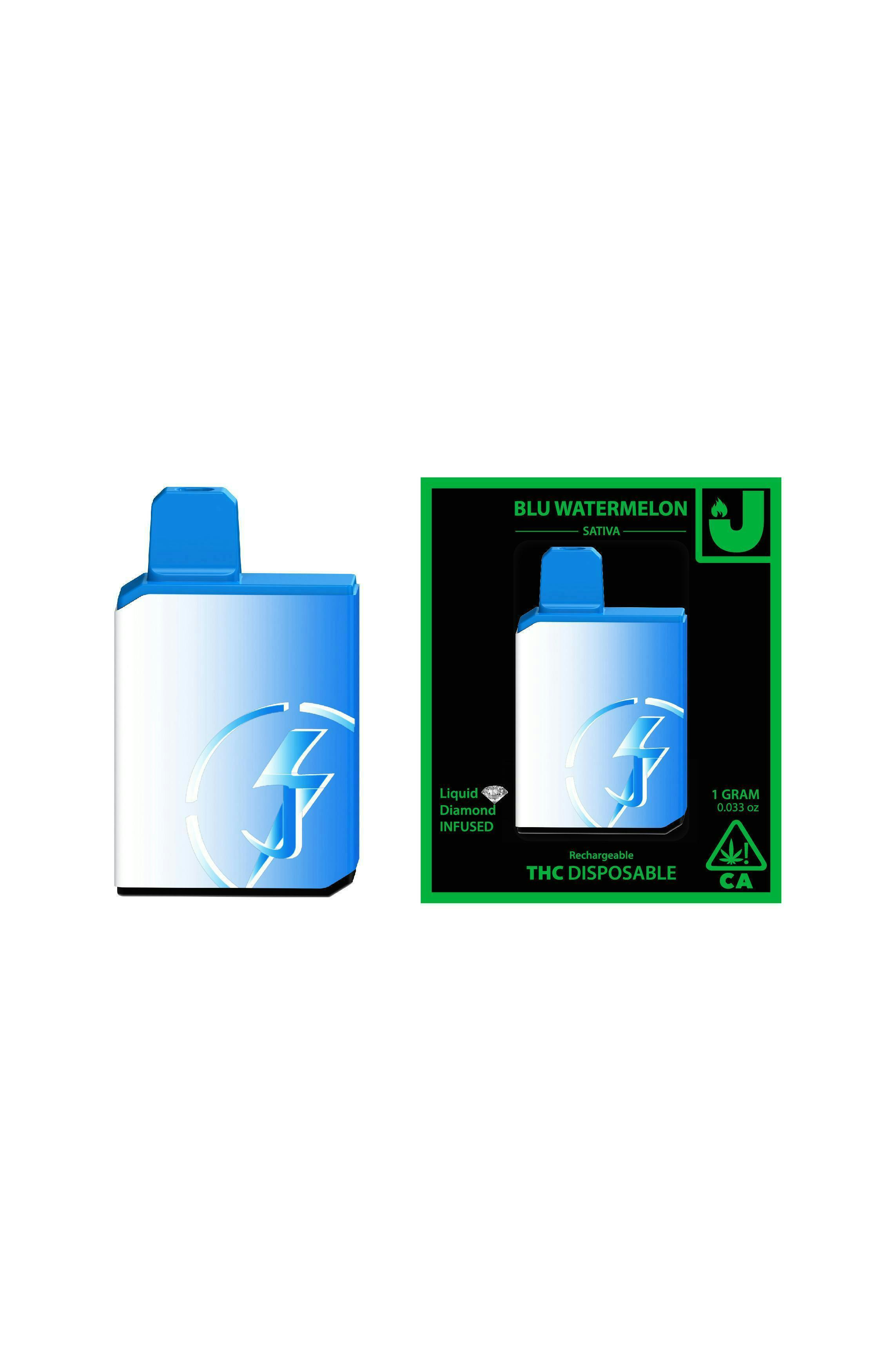 Just J - Blu Watermelon 1g Liquid Diamonds Disposable - 1