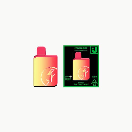 Just J - Peach Ringz 1g Liquid Diamonds Disposable - 1