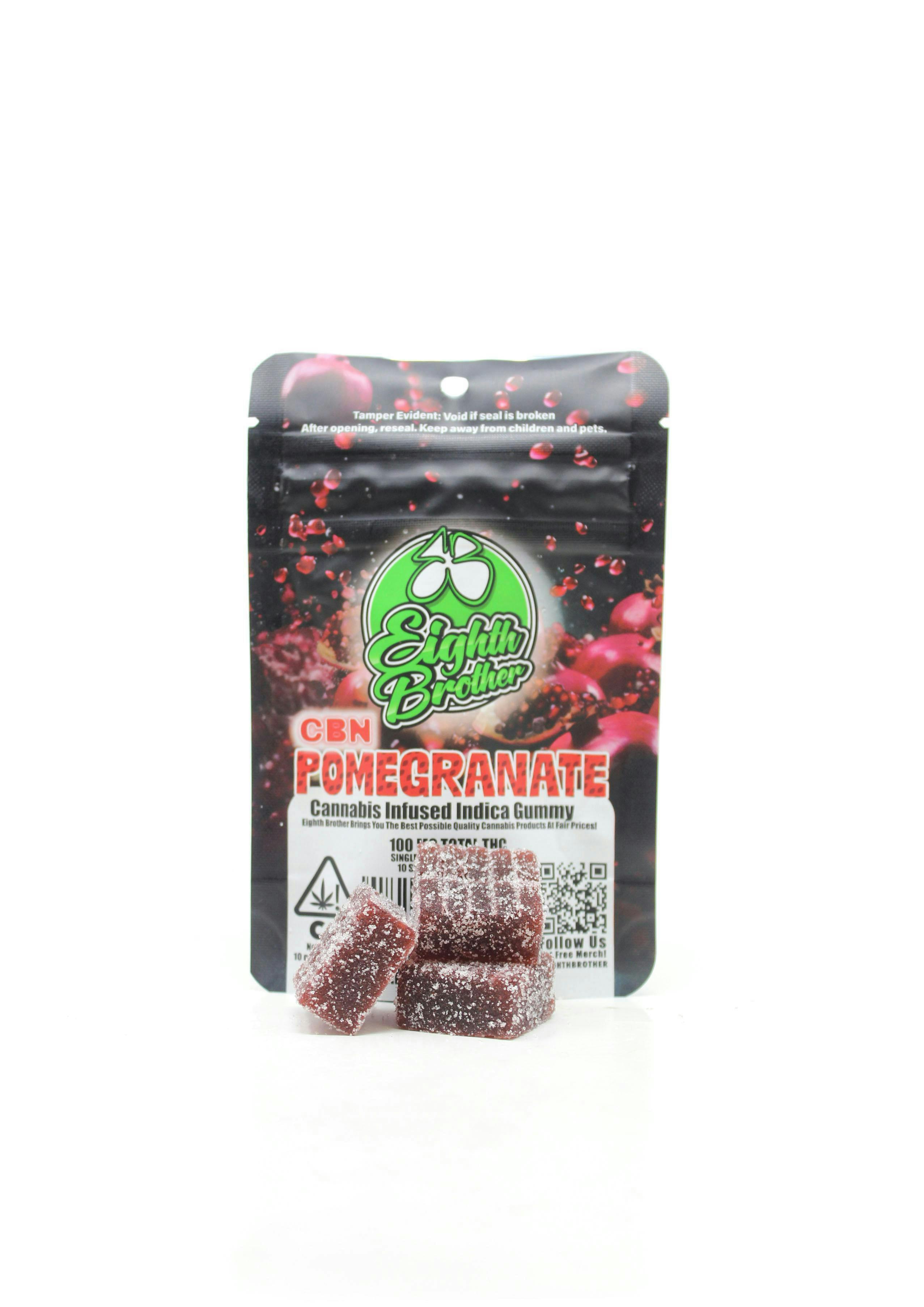 Eighth Brother - Eighth Brother | Cut-a-Dose | CBN Pomegranate Gummies | 100 mg | Single - 1