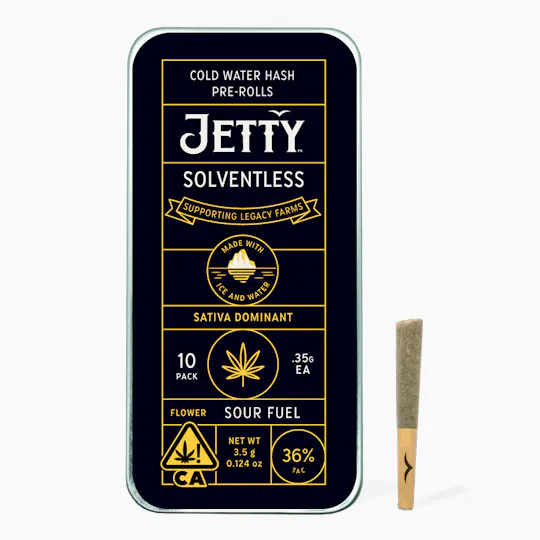 Jetty Extracts - Sour Fuel | Live Rosin Infused Minis | 0.35g each | 10pk - 1