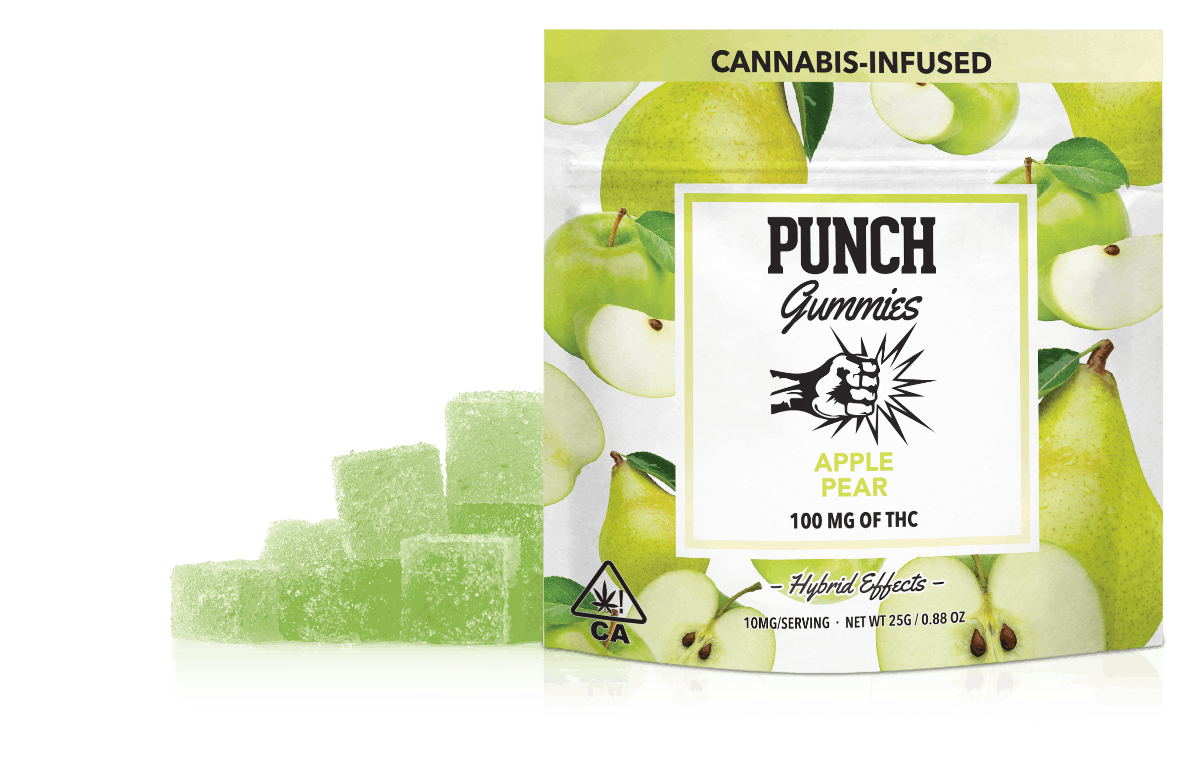 Apple Pear Gummies 100mg Punch Edibles & Extracts