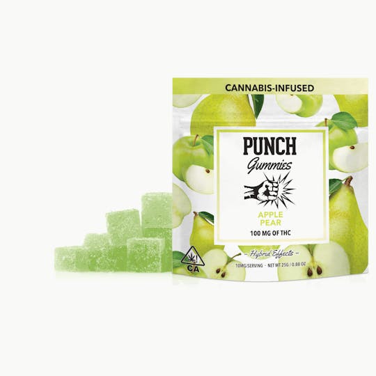Punch Edibles & Extracts - Apple Pear Gummies 100mg - 1