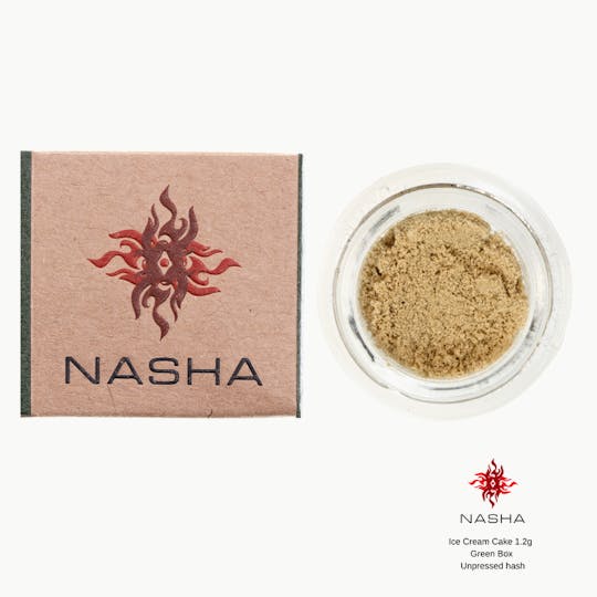 NASHA - Ice Cream Cake 1.2g Green Unpressed Hash (Coastal Prarie) - 1