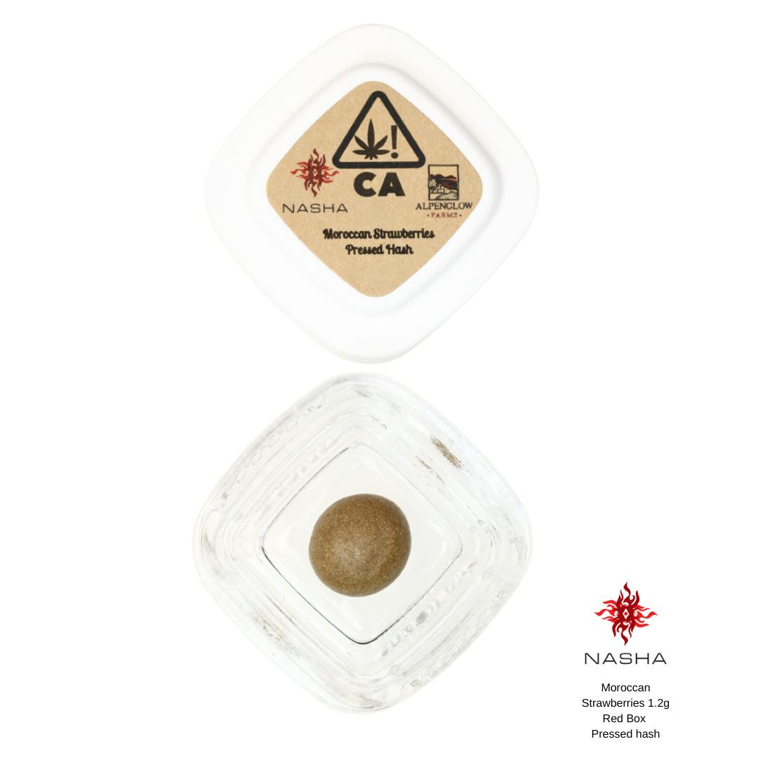 NASHA - Moroccan Strawberries 1.2g Red Pressed Hash - 1