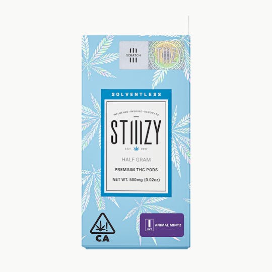 STIIIZY - Vape Cartridge - ANIMAL MINTZ .5G Solventless Live Rosin Pod - STIIIZY - 1