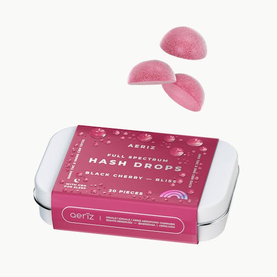 Aeriz - Black Cherry Bliss 1:1 Full Spectrum Hash Drops 100mg 20pk - 1
