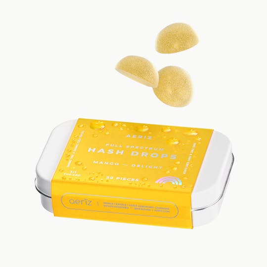 Aeriz - Mango Delight 1:1 Full Spectrum Hash Drops 100mg 20pk - 1