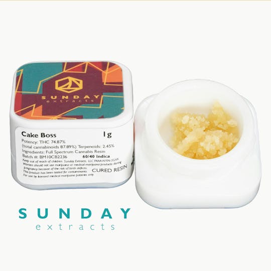 Sunday Extracts - 1g Concentrate Cake Boss - 1