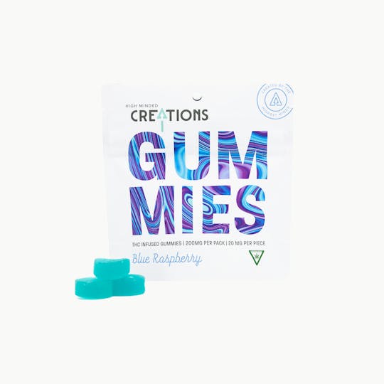 High Minded - Blue Raspberry Gummies - 200mg - 1