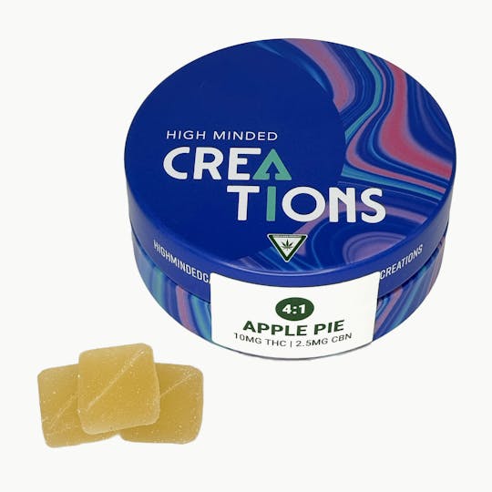 High Minded - Fresh Apple Pie Gummies 4:1 THC:CBN - 100mg - 1