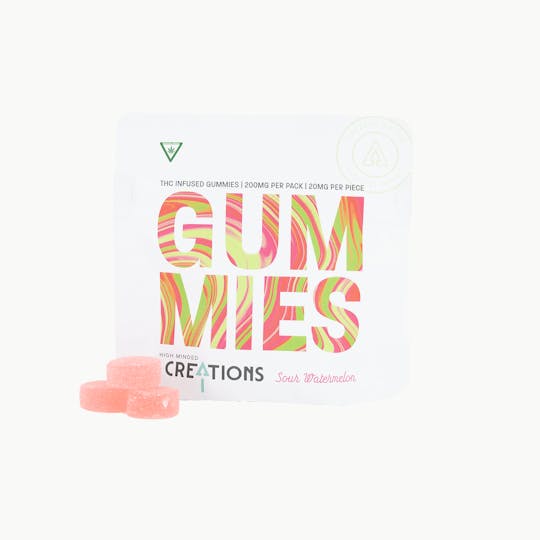 High Minded - Sour Watermelon Gummies - 200mg - 1