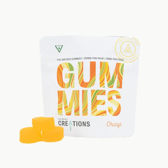 High Minded - Orange Gummies - 200mg - 1