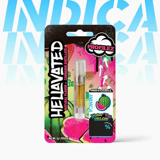 Hellavated - Water 'Yer Melon Profilez Cartridge 1g - 1